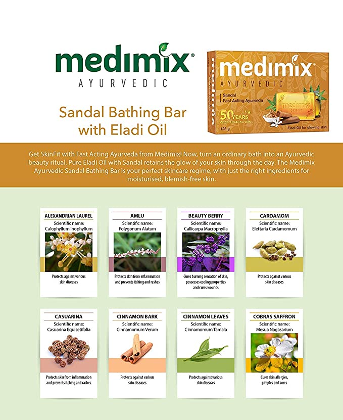 Medimix Ayurvedic Sandal Bathing Bar Soap